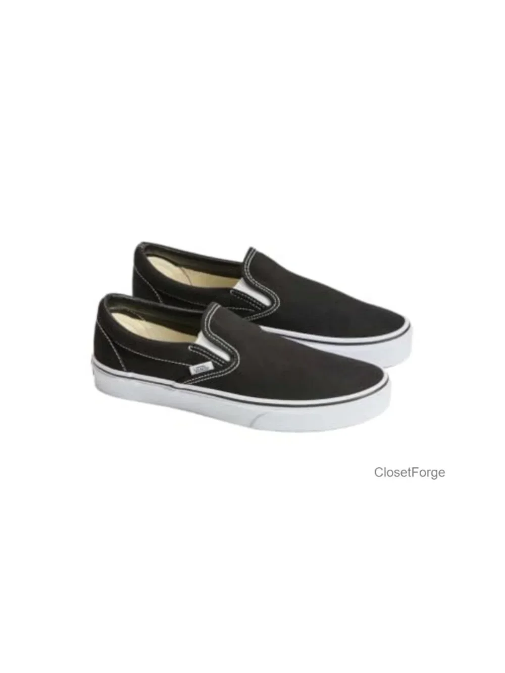 Vans Classic Slip-On Canvas Shoes Padded Insole Men's 8 Women's 9.5